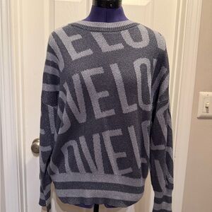 Gray LOVE Graphic Sweater. SoHo 14 February Valentine’s Day